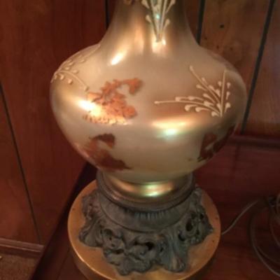 Set Of Vintage Lamps with shades-Lot 1709