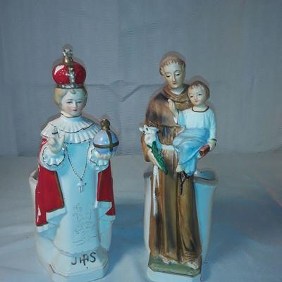 Saint Anthony and Infant of Prague Planters