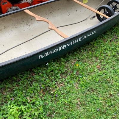 Fiberglass Mad River Canoe 
