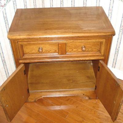Wood Dixie brand cabinet / end table