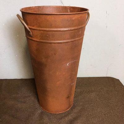 Lot #16 Rustic Flower Vase/Sap Can