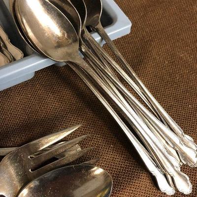 Lot #17 ROGERS stainless Flatware Oneida Limited Set