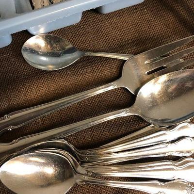 Lot #17 ROGERS stainless Flatware Oneida Limited Set