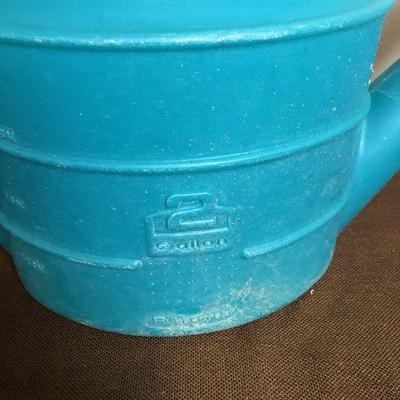 Lot #20 2 Gallon Plastic Turquoise Watering Can