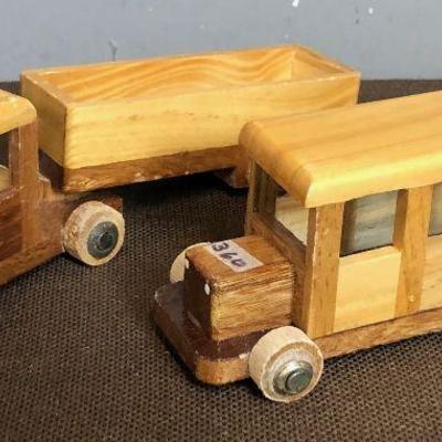 Lot #22 Wooden Toy Trucks