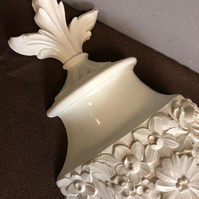 Lot #25 Decorative Resin Wall Sconce Circa 1970's