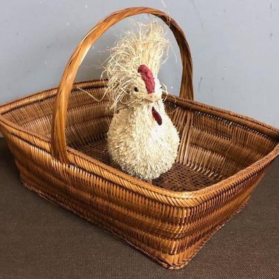 Lot #28 Straw Poultry in a basket 