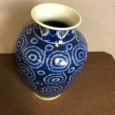 Lot #32 Asian Blue Vase