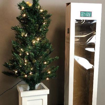 Lot #50 (1 of 2) 4 ft Porch Tree with 70 Clear Lights