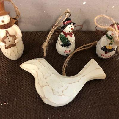 Lot #59 Snowmen with a dove 