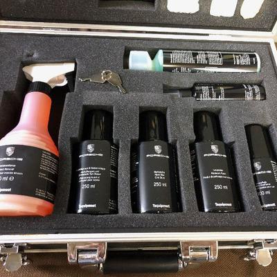 Lot #96 Porsche Cleaning Kit with Locking Hard case