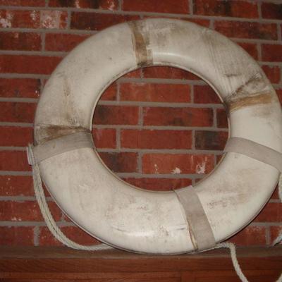 Vintage Boat or Ship Life Preserver by Jim Buoy
