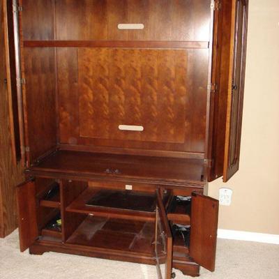 LARGE wood Armoire for electronics, tv, etc