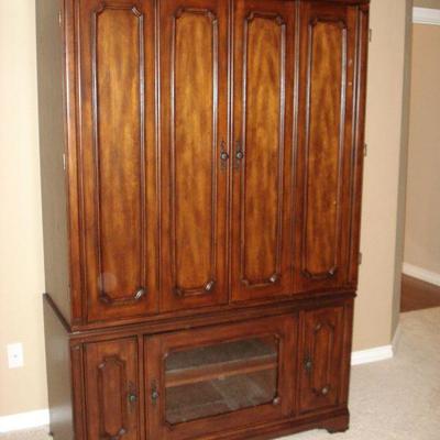 LARGE wood Armoire for electronics, tv, etc