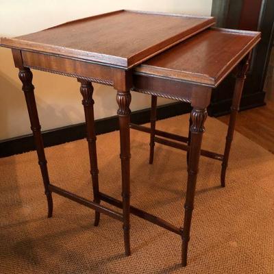 Mahogany Nesting Tables (pair)