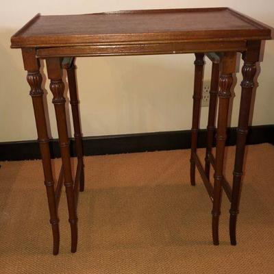 Mahogany Nesting Tables (pair)