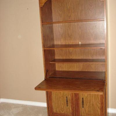Large bookcase desk unit