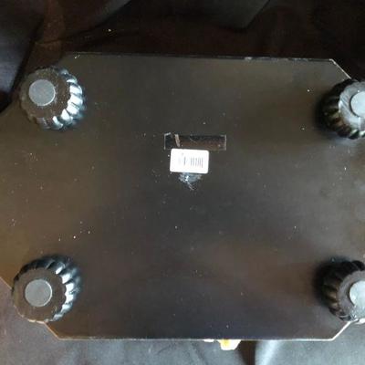 Octagonal Wood Box w/feet