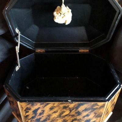 Octagonal Wood Box w/feet