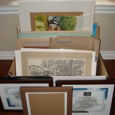 Large assortment of original watercolor ART, & others