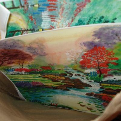 Large assortment of original watercolor ART, & others