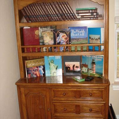 Bookcase unit with Drawers and cabinet PLUS BOOKS