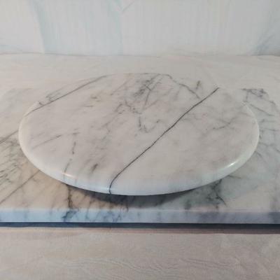 Gailstyn Sutton Marble Lazy Suzanne and Three Serving Boards
