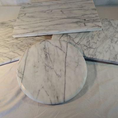 Gailstyn Sutton Marble Lazy Suzanne and Three Serving Boards