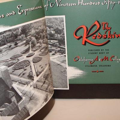 1952, 1953 Redskins college annuals and 1962 Star annual from Arkansas