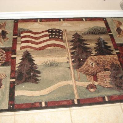 Americana or 4th of July throw rug