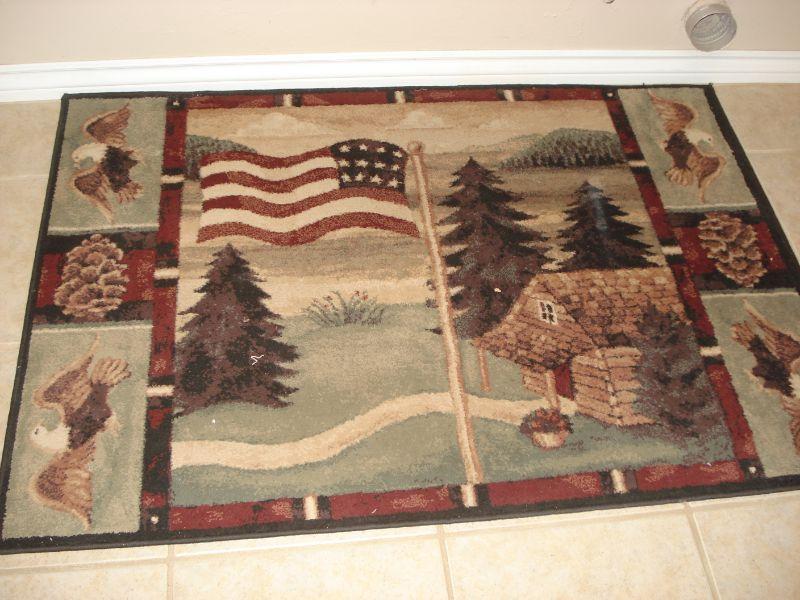 Americana or 4th of July throw rug