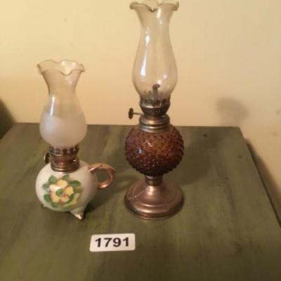 Miniature oil lanterns lot 1791