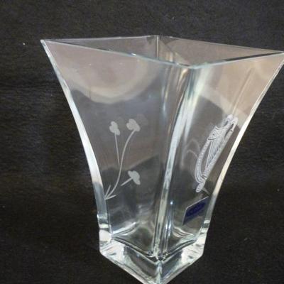 Duiske New in Box - Irish Handcut Crystal Vase