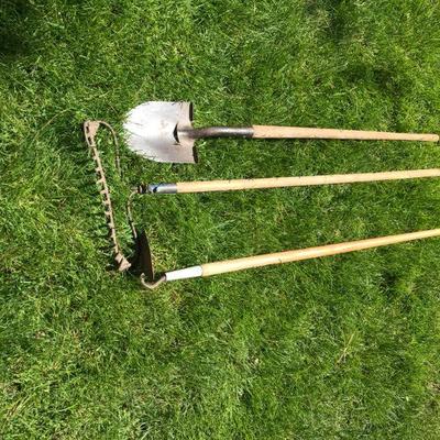 Spade, Rake, and Hoe
