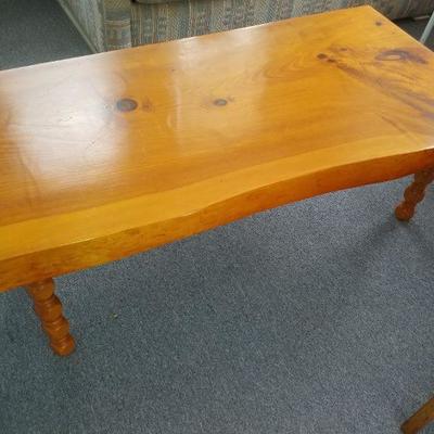 Vintage Slab Pine  Coffee Table