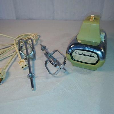 Vintage Ambassador hand mixer & Cuisinart Electric Can opener