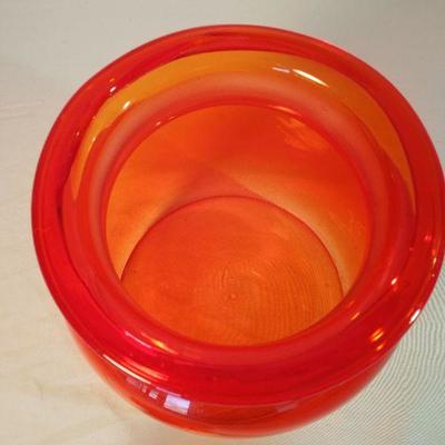 Amberina Apothecary Jar