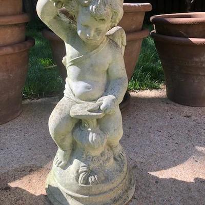 Small Concrete Cherub