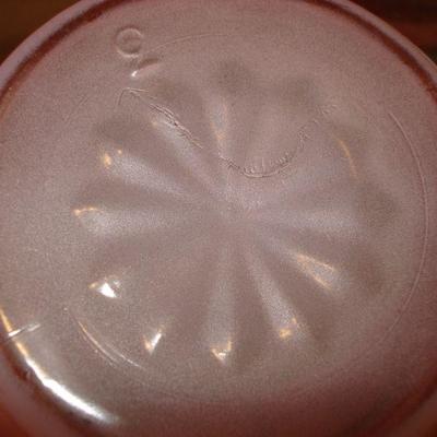 Fenton ruffle bowl, coca-cola glasses, vintage pastel bowls, etc.