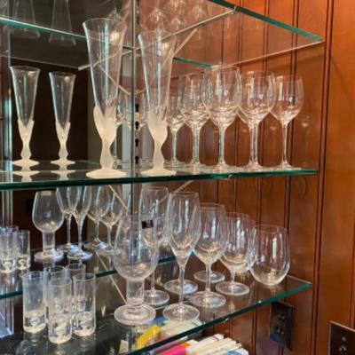 Lot # 27 Lot of Wine Glasses , champagne and Riedel Lot 