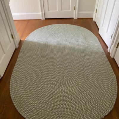Lot # 65 Large Oval Braided Rug 