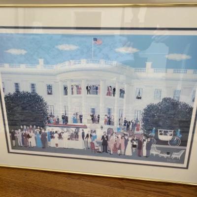 Lot #76 Dick Labonte White House Signed Numbered with Gold Mirror 