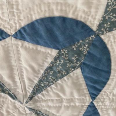 Lot # 88 Handmade Blue and White Quilt 