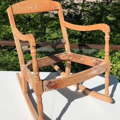 Antique Childâ€™s Rocker Project