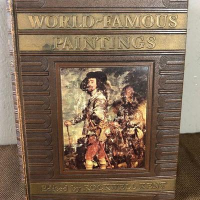 Lot #131 World famous paintings Antique Book