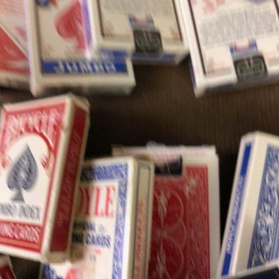 Lot #135 Pinochle and Bridge cards - 19 decks 
