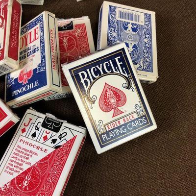 Lot #135 Pinochle and Bridge cards - 19 decks 