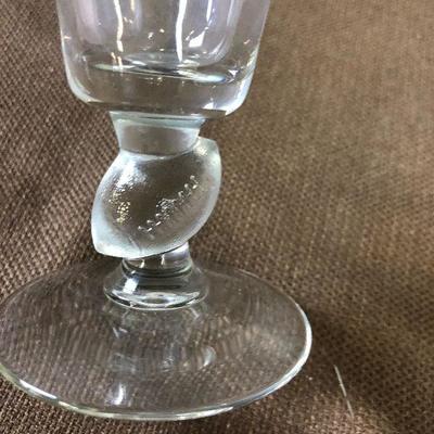 Lot #146 Pilsner Glasses with football stem 