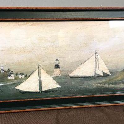 Lot #153  Print of Lighthouses and Sailing Ships