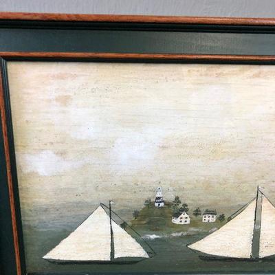 Lot #153  Print of Lighthouses and Sailing Ships
